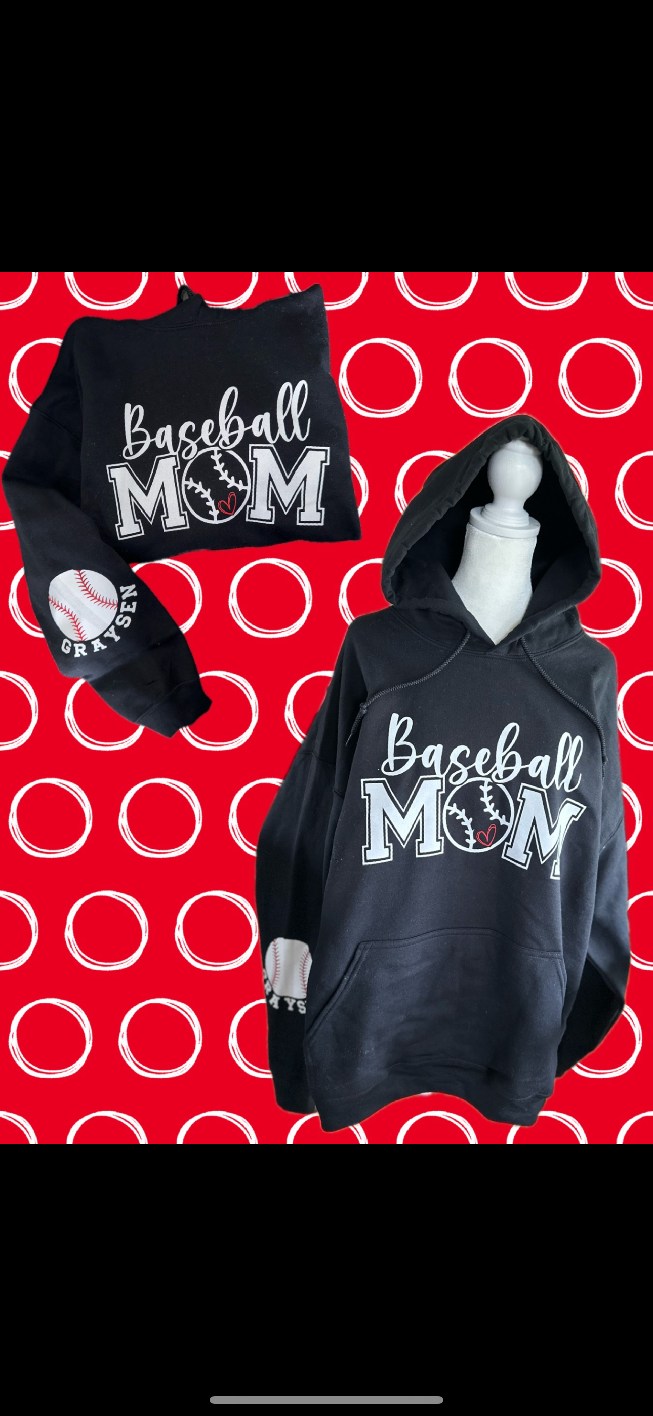 Custom Baseball Mom